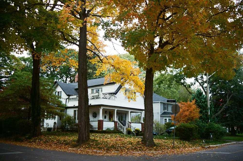 A house on a fall afternoon